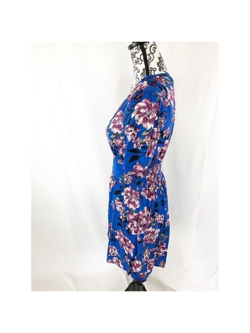 Band Of Gypsies Floral Button Fit & Flare Dress - Picture 7 of 9